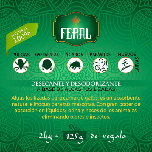 Desecante y desodorizante, alga fosilizada 2kg