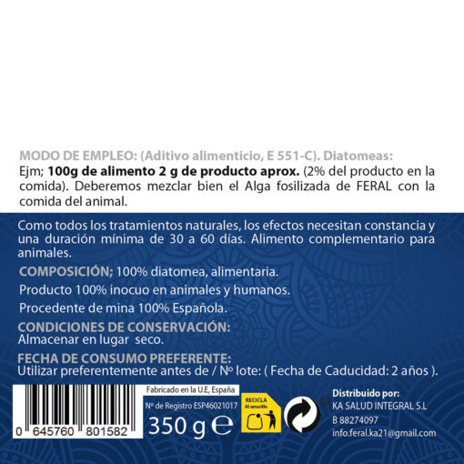 -10%Dto.Pack-2ud | Desecante y desodorizante, alga fosilizada 2,150kg + 350g
