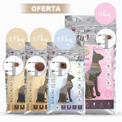 Pack prueba 4 piensos básicos para gatos KA Salud Integral