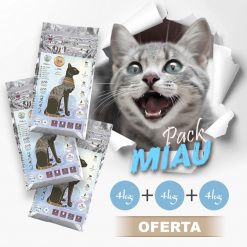 Pack MIAU 3 x 4 kg pienso súper nutritivo KA Original by Feral