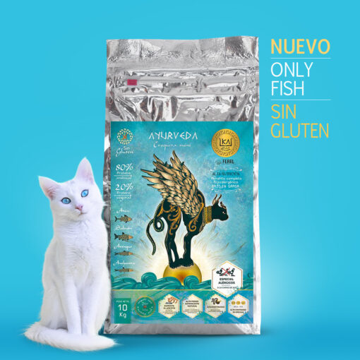 Pienso Ayurveda Only Fish Gatos Sin Gluten Especial alérgicos al ave