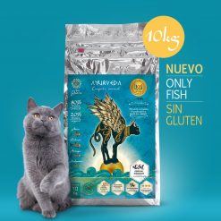 Pienso 10 kg Ayurveda Only Fish Sin Gluten croqueta pez