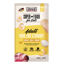 MAC's Gato Bolsitas Pato y Camarones Pack 12 x 100gr