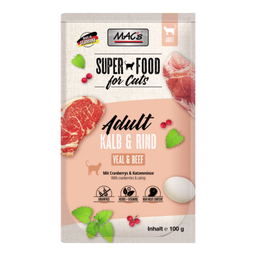 MAC's Gato Bolsitas Ternera y Vacuno Pack 12 x 100gr